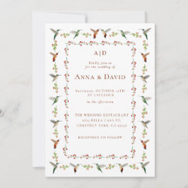 Invitación a la boda de Hummingbird