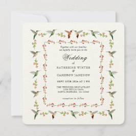 Invitación a la boda de Hummingbird