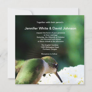 Invitación a la boda de Hummingbird