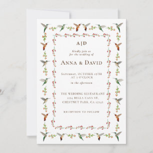 Invitación a la boda de Hummingbird