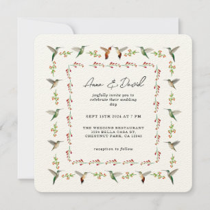 Invitación a la boda de Hummingbird