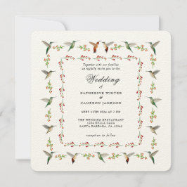 Invitación a la boda de Hummingbird