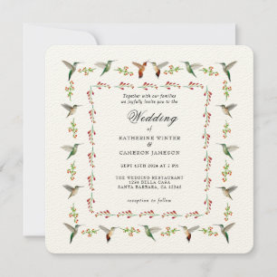 Invitación a la boda de Hummingbird
