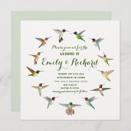 Invitación a la boda de Hummingbirds