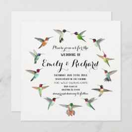 Invitación a la boda de Hummingbirds
