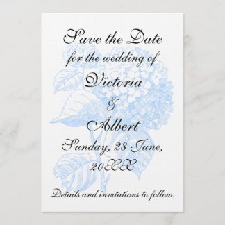 Invitación a la boda de Hydrangea