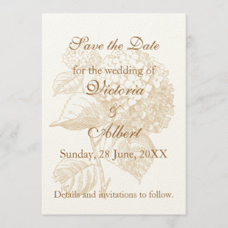 Invitación a la boda de Hydrangea