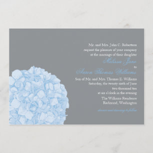 Invitación a la boda de Hydrangea