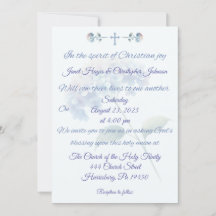 Invitación a la boda de Hydrangea Cristiana