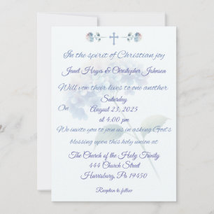 Invitación a la boda de Hydrangea Cristiana