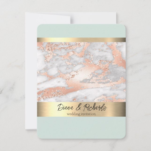 Invitación a la boda de imitación de un Relieve me (Anverso)