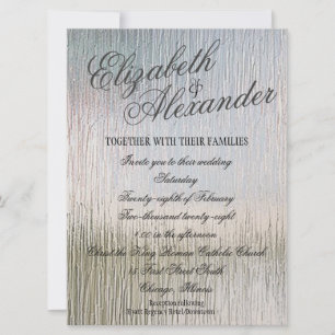 Invitación a la boda de indulgencia de plata