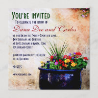 Invitación a la boda de inspiración suroeste DIY