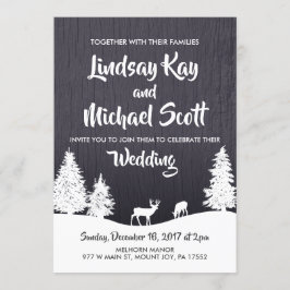 Invitación a la boda de invierno