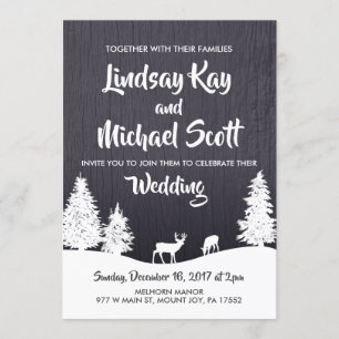 Invitación a la boda de invierno