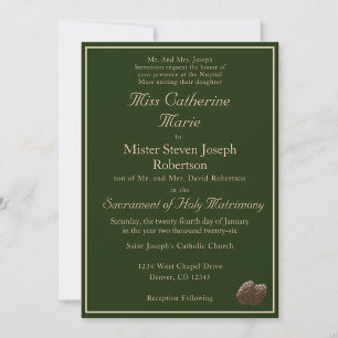 Invitación a la boda de invierno