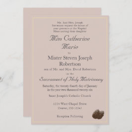 Invitación a la boda de invierno