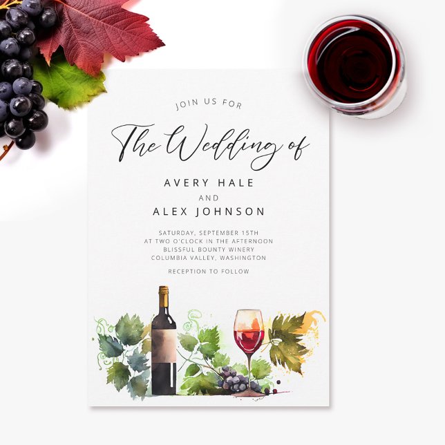 Invitación a la boda de invierno acuarela (Subido por el creador)