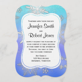 Invitación a la Boda de Invierno con el traje de n