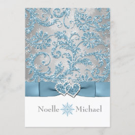 Invitación a la boda de invierno con Wonderland