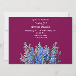 Invitación a la Boda de Invierno de Borgoña con Bl