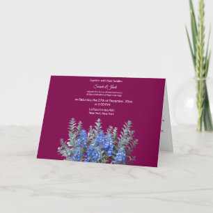 Invitación a la Boda de Invierno de Borgoña con Bl