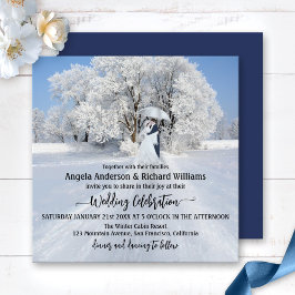 Invitación a la boda de Invierno de Invierno Paint