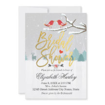 Invitación a la boda de invierno de la nieve Escen