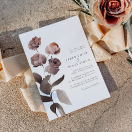 Invitación a la Boda de Invierno de Moody Purple F