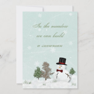Invitación a la Boda de Invierno de Snowman
