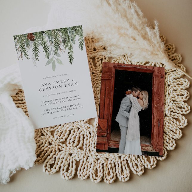 Invitación a la boda de invierno de vacaciones (Subido por el creador)