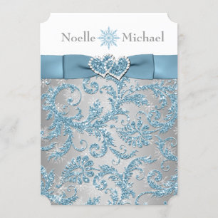 Invitación a la boda de invierno de Winter Wonderl