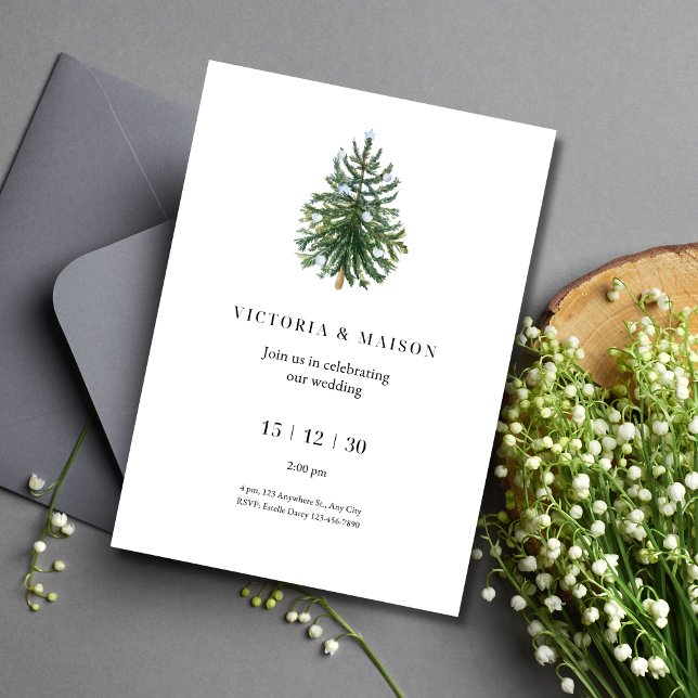Invitación a la boda de invierno Navidades Invitac (Subido por el creador)