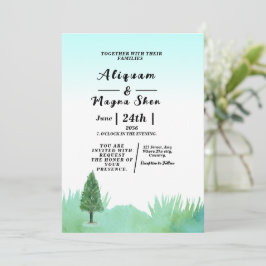 Invitación a la boda de invierno, tarjeta de invit