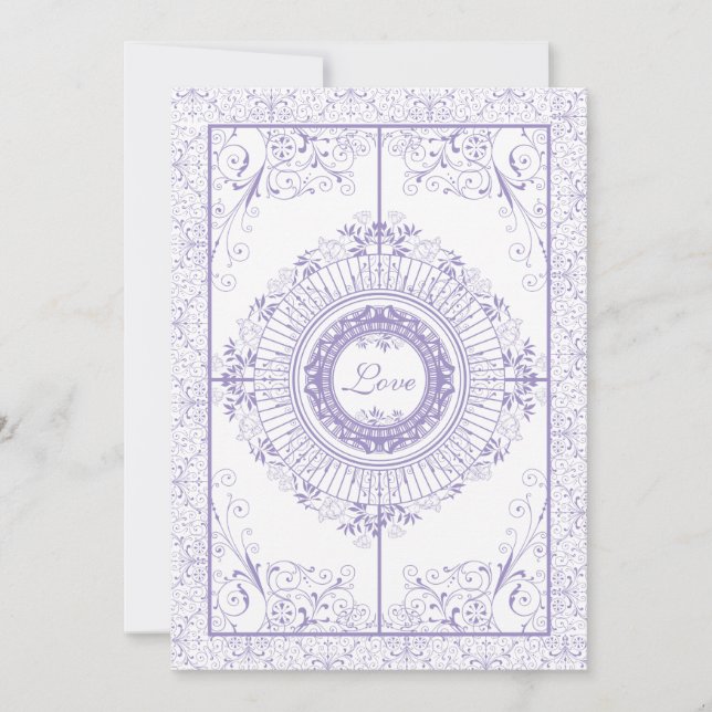 Invitación a la boda de Ironworks antiguos (Anverso)