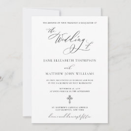 Invitación a la boda de Jane Catholic con RSVP