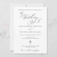 Invitación a la boda de Jane Christian con RSVP