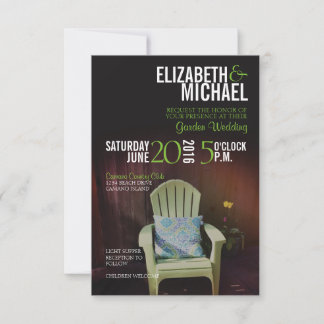 Invitación a la boda de jardín