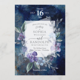 Invitación a la Boda de Jardín de Flores Polvorien