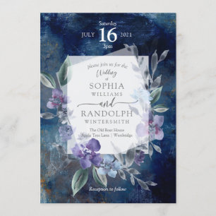 Invitación a la Boda de Jardín de Flores Polvorien