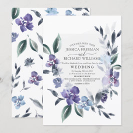 Invitación a la Boda de Jardín de Flores Polvorien