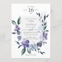 Invitación a la Boda de Jardín de Flores Polvorien