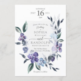 Invitación a la Boda de Jardín de Flores Polvorien