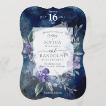 Invitación a la Boda de Jardín de Flores Polvorien