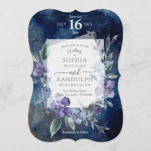 Invitación a la Boda de Jardín de Flores Polvorien