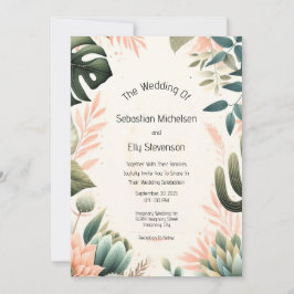 Invitación a la boda de jardín encantada