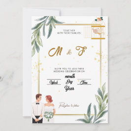Invitación a la boda de jardín encantada | Whimsic