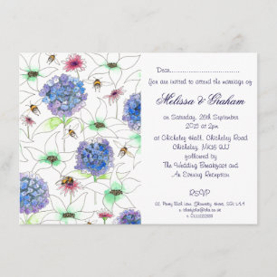 Invitación a la boda de jardín floral de flores y