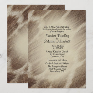 Invitación a la boda de jirafa