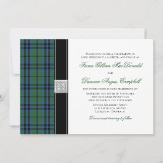 Invitación a la boda de Keith Tartan